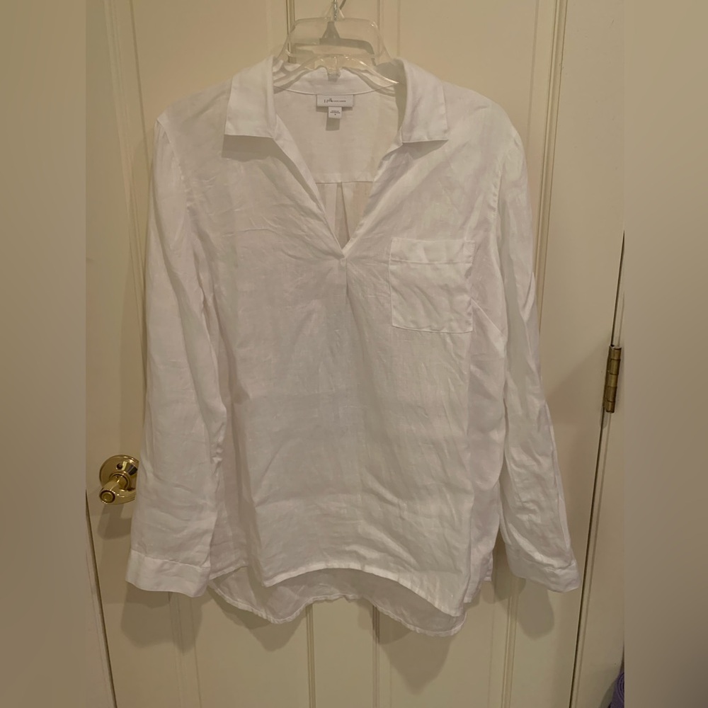 100% Pure Linen Tunic Size M
